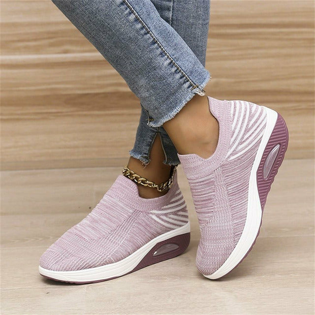 Ergonomische mesh-sneaker met luchtvering voor dames