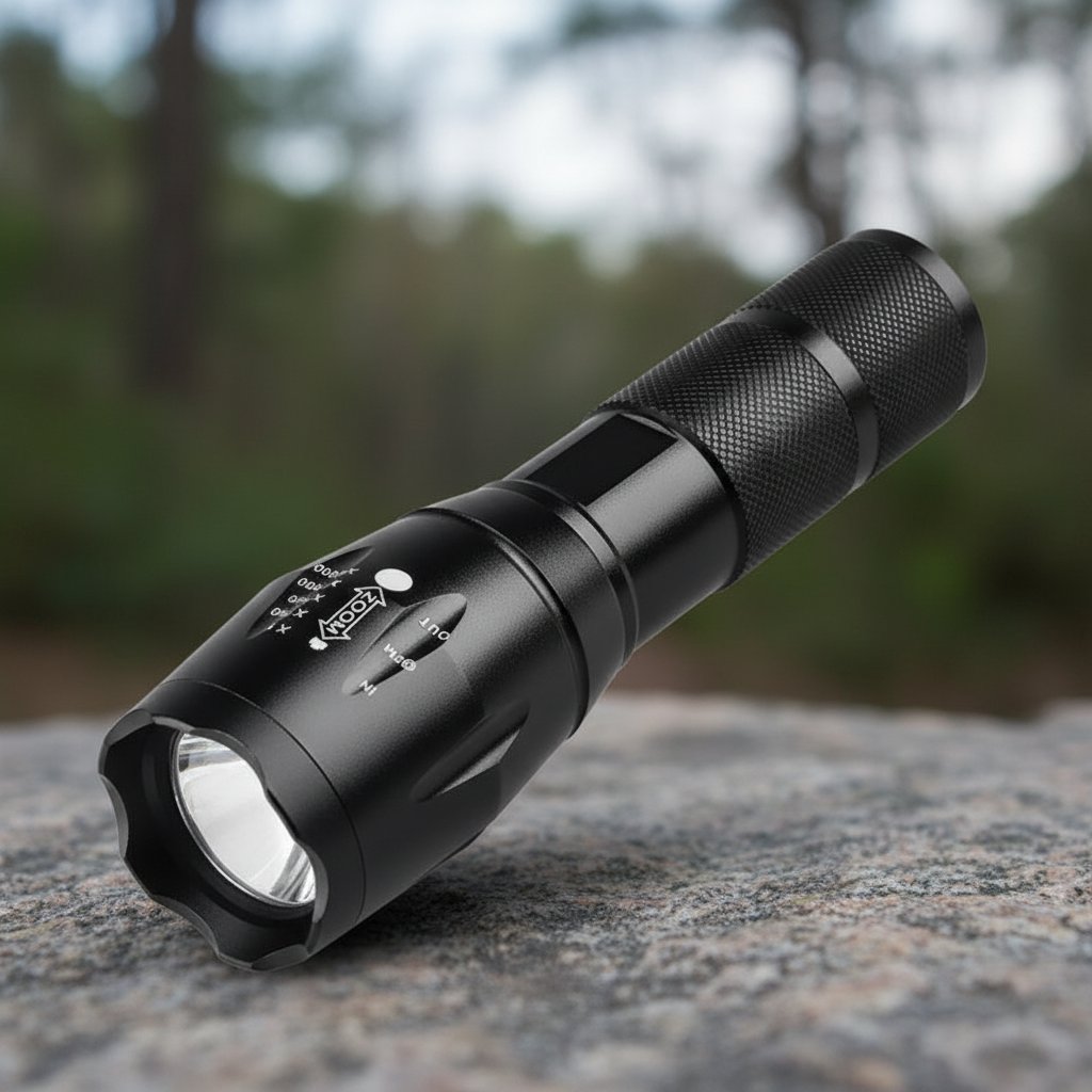 Compacte aluminium zaklamp