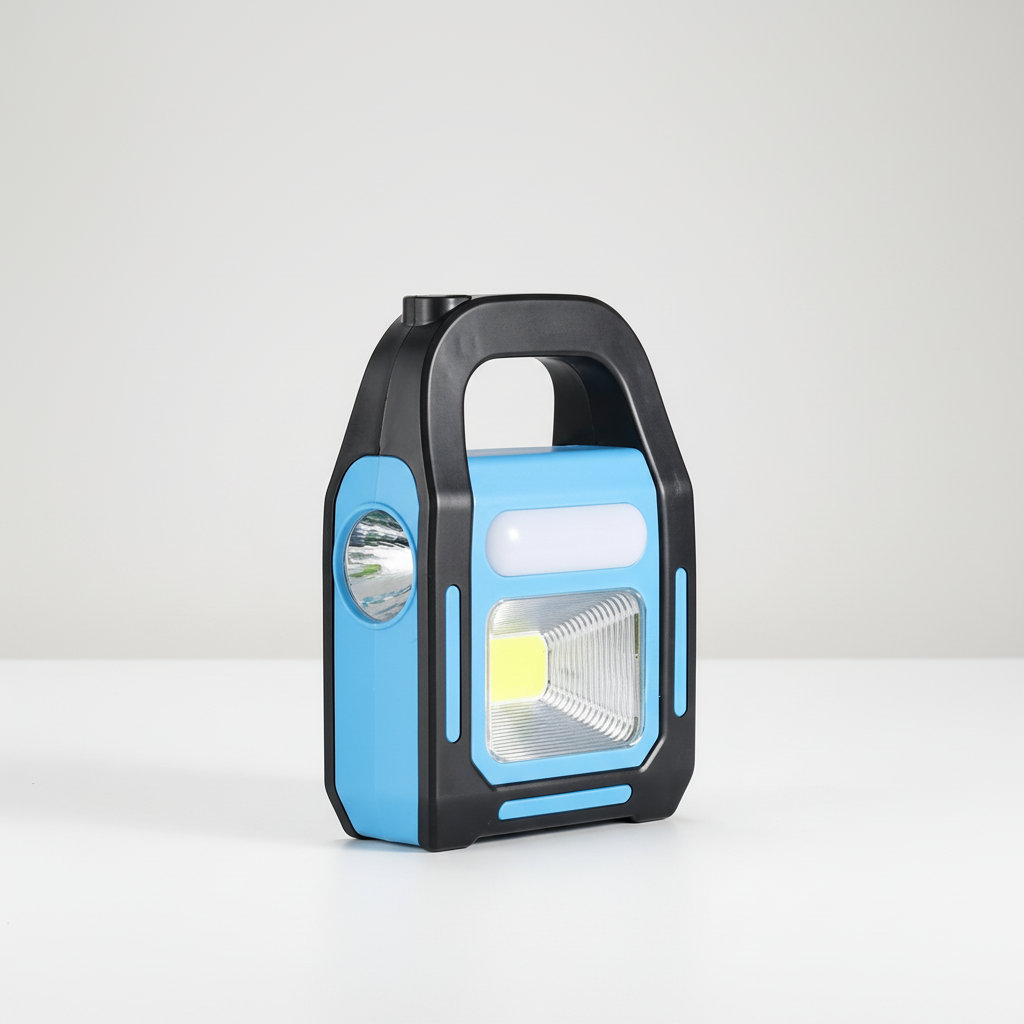 Compacte zonne-powerbank lamp