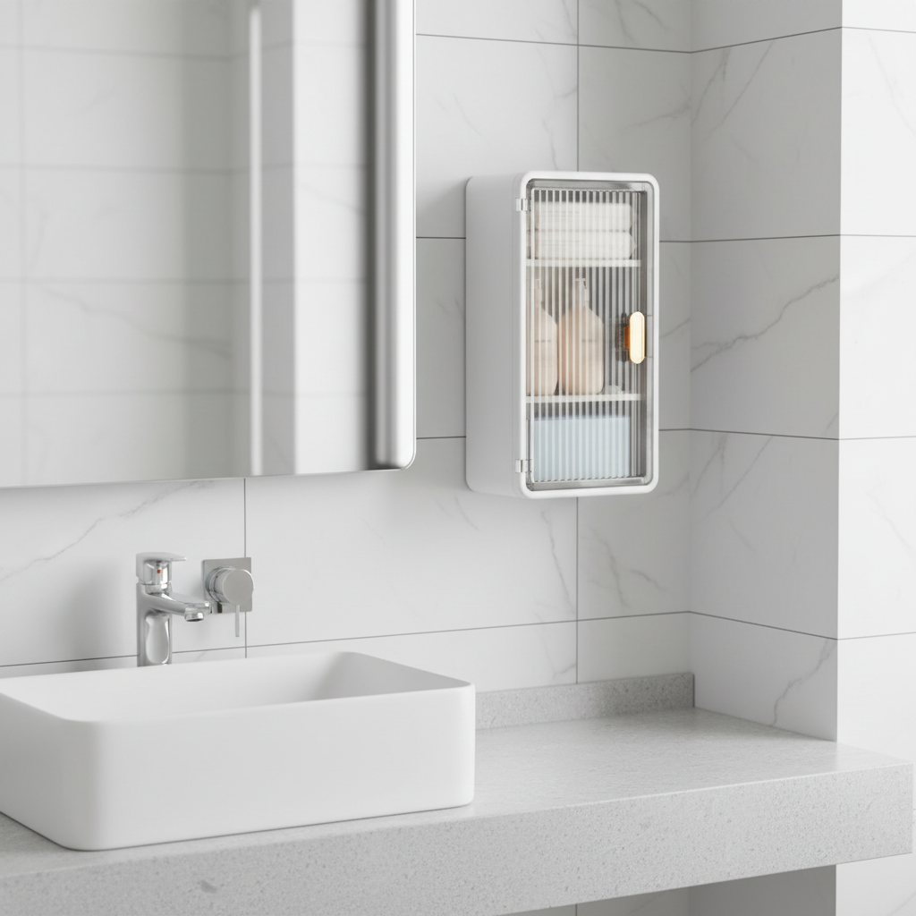 Compacte badkamer organizerbox
