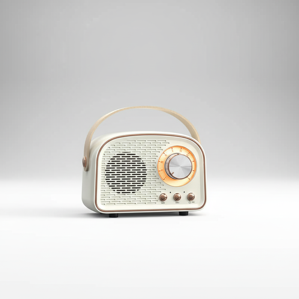 Compacte retro bluetooth-luidspreker