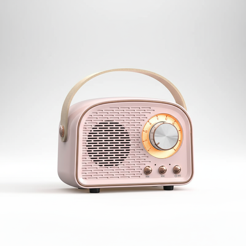 Compacte retro bluetooth-luidspreker