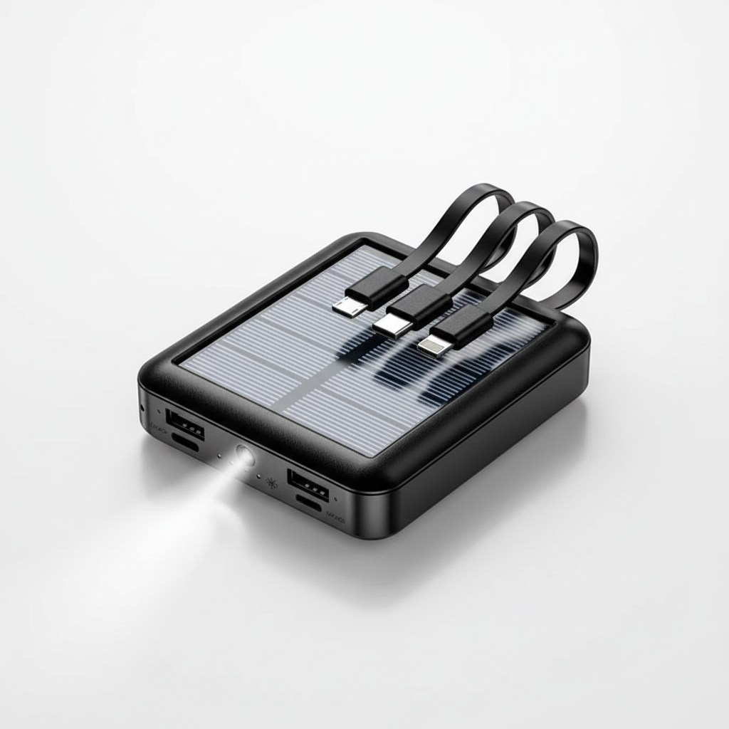 Compakte solar powerbank
