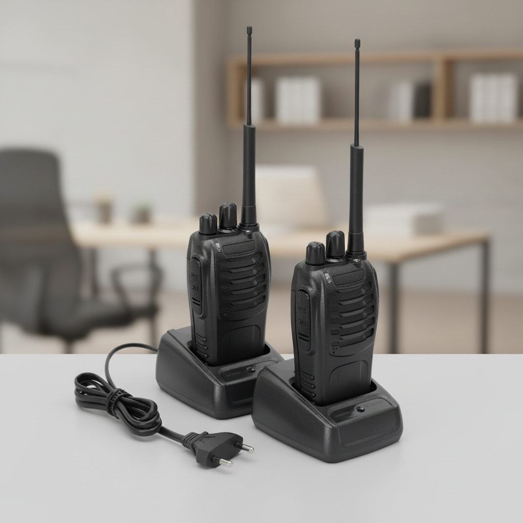 Korte oplaadbare walkie-talkies