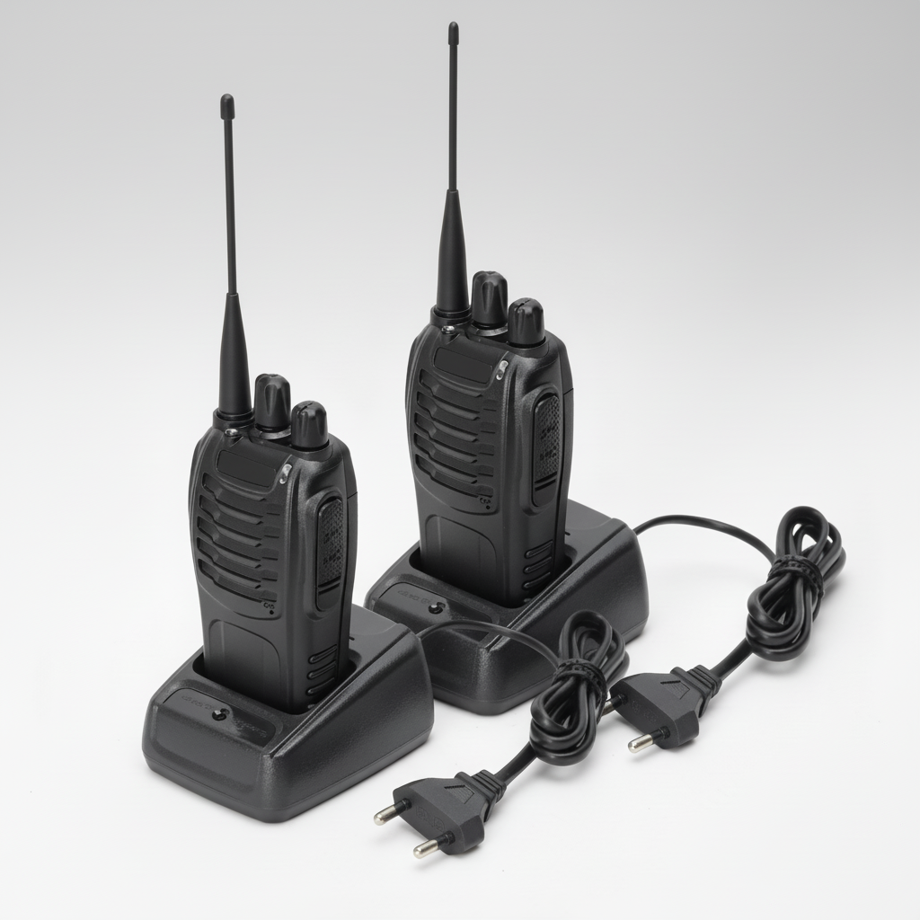 Korte oplaadbare walkie-talkies