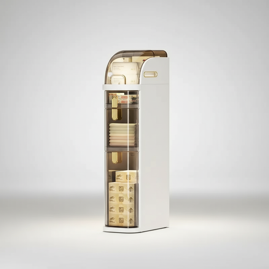Compacte opslag met wielen