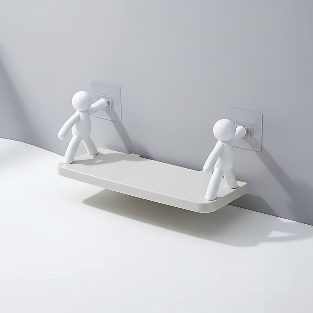 Compacte badkamer wandplank