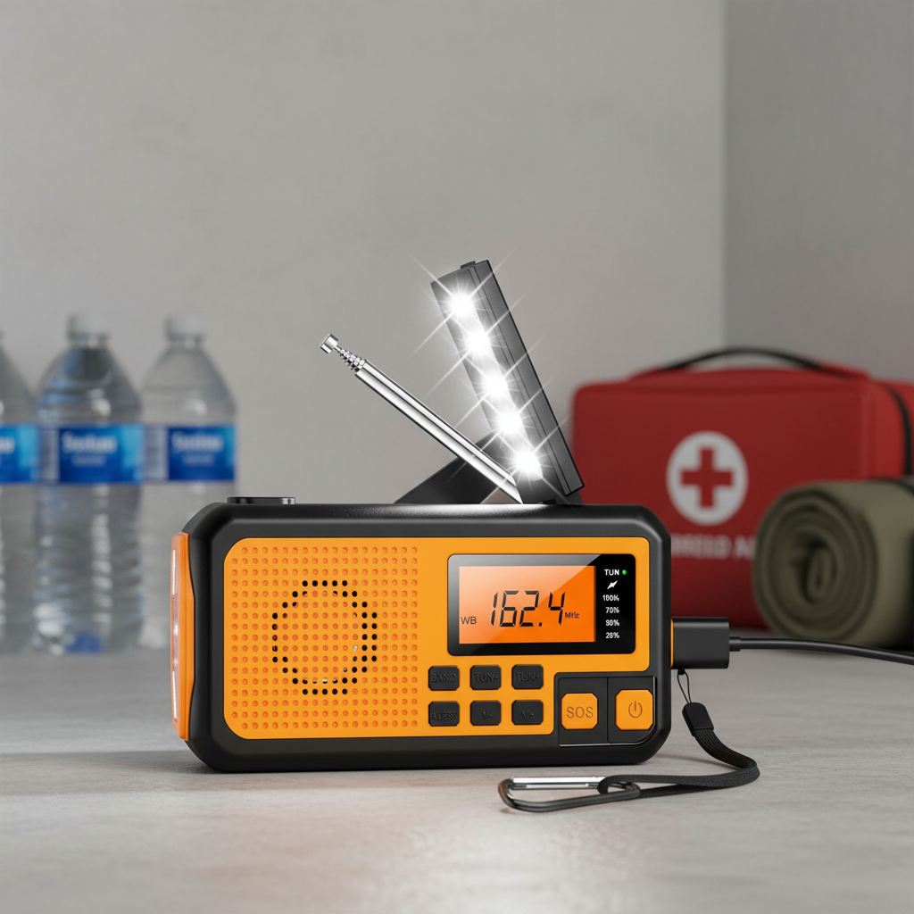 Compacte noodradio met zonnepaneel — afbeelding 6