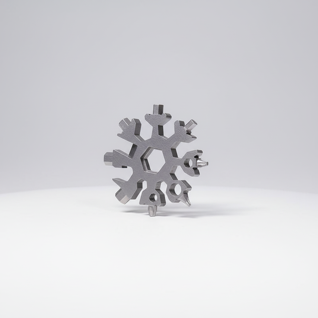 Compack sneeuwvlokontwerp multitool