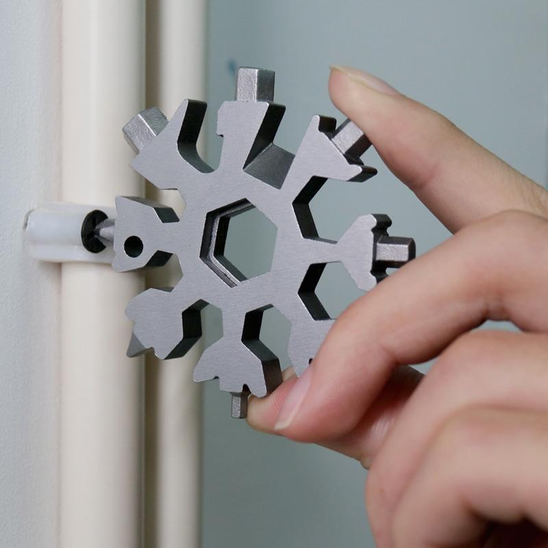Compack sneeuwvlokontwerp multitool