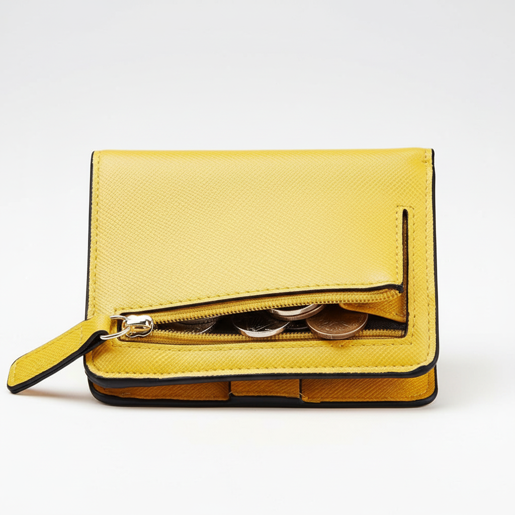 Compacte leren portemonnee – Noor