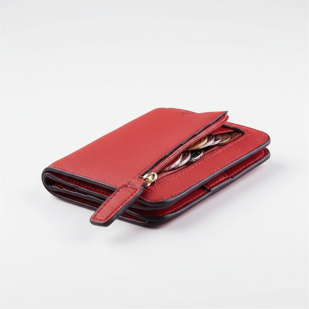 Compacte leren portemonnee – Noor
