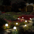 Bolvormige solar tuinlamp