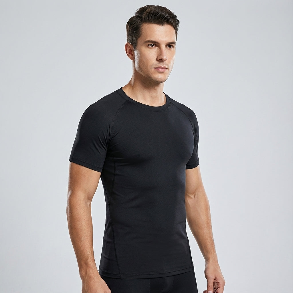 Korte mouw compressie shirt
