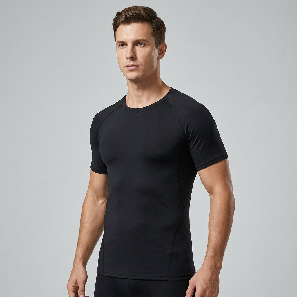 Korte mouw compressie shirt