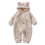 Cartoon beer winter baby onesie