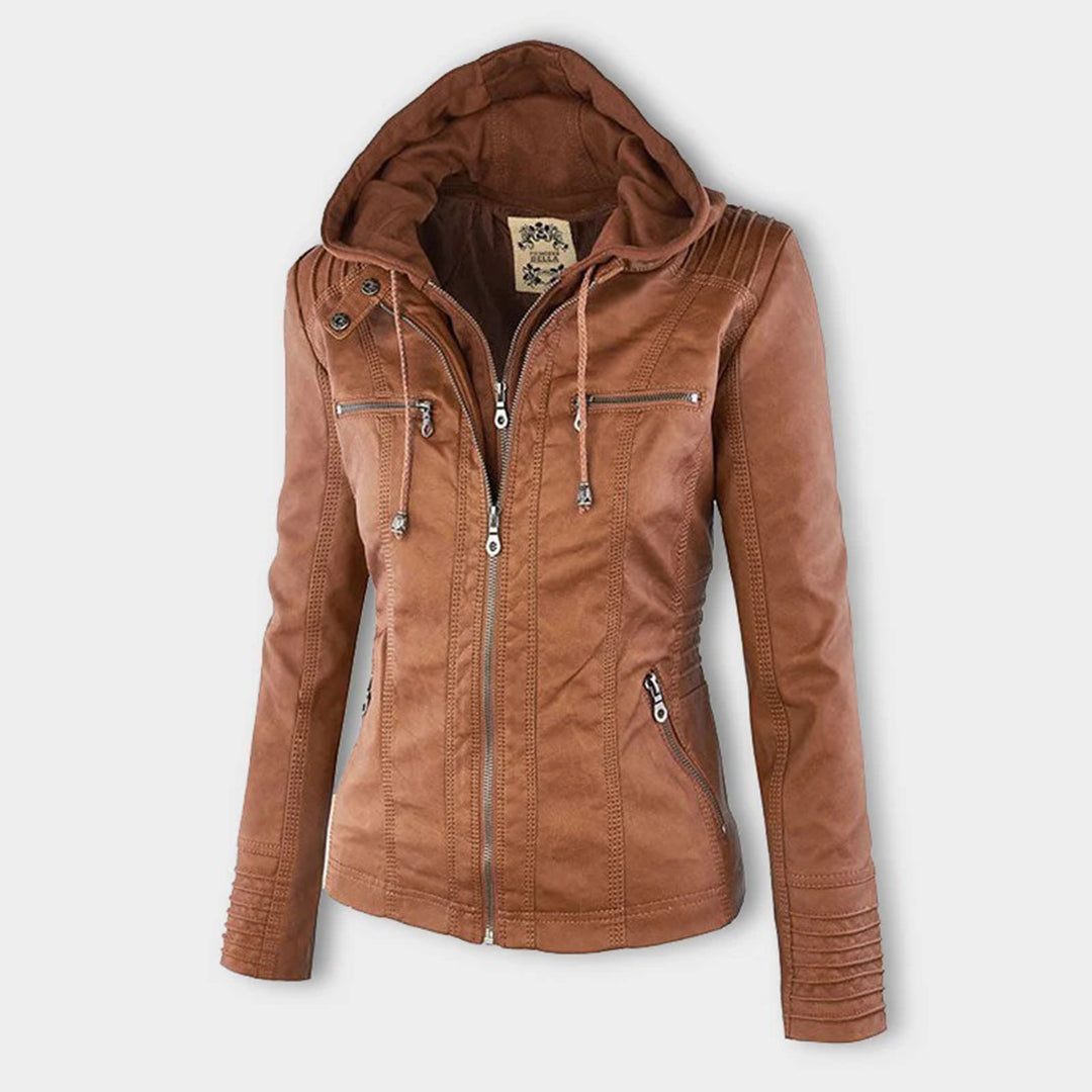 PU-leren zomerjas voor dames