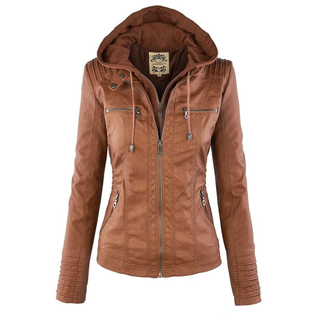 PU-leren zomerjas voor dames
