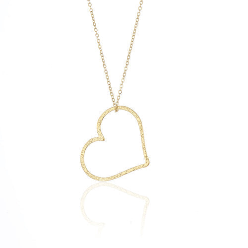 Statementketting met goudkleurig hart — afbeelding 1