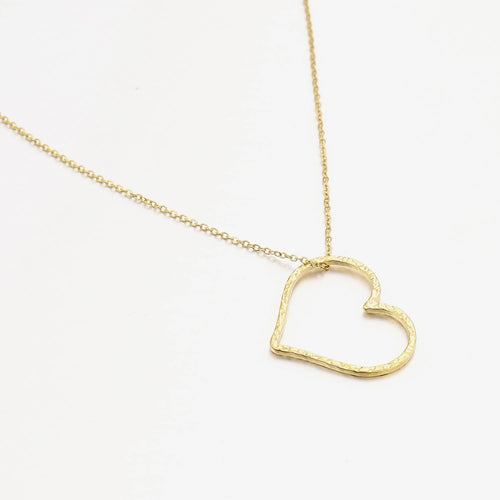 Statementketting met goudkleurig hart — afbeelding 2