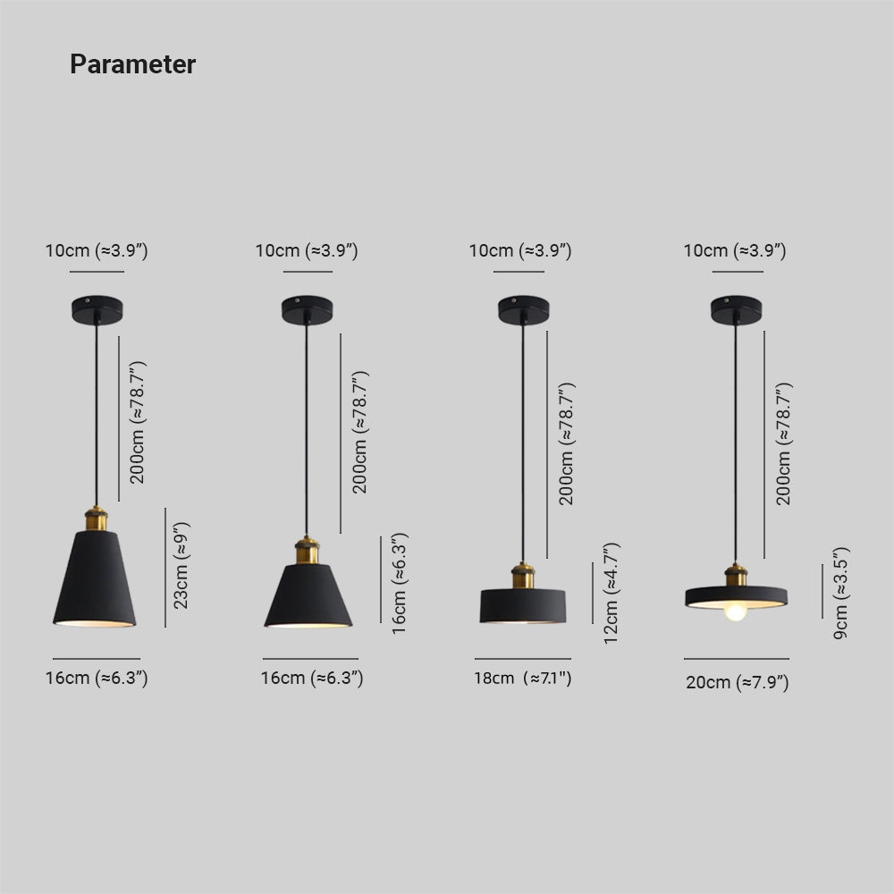 Morandi design LED hanglamp