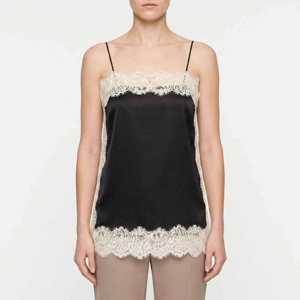 Camisole met kanten rand