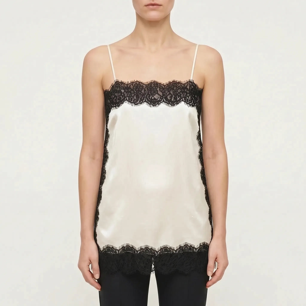 Camisole met kanten rand