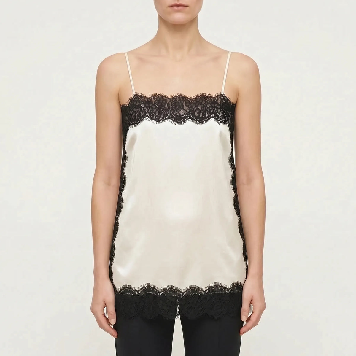 Camisole met kanten rand