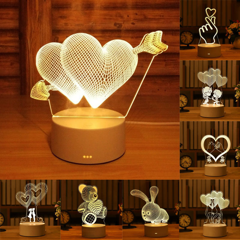 3D-acryllamp met LED