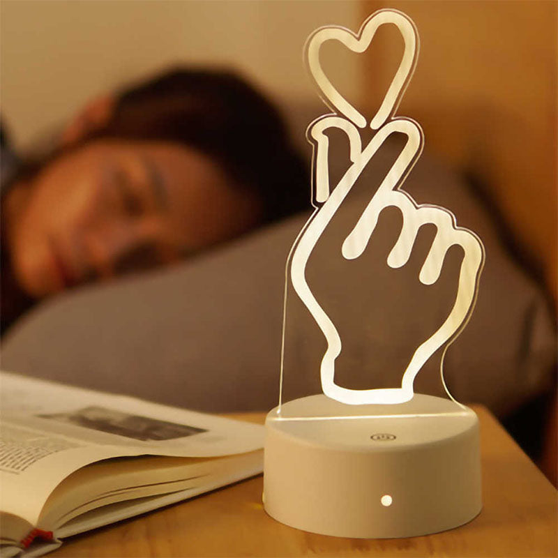 3D-acryllamp met LED