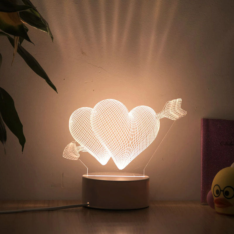 3D-acryllamp met LED