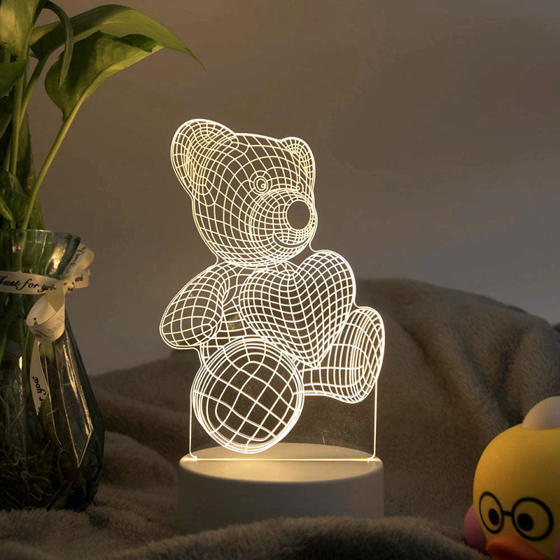 3D-acryllamp met LED