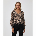 Langemouwige damesblouse