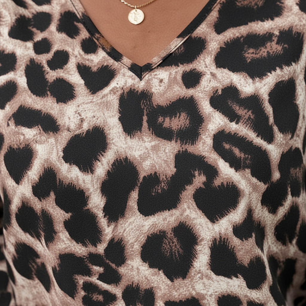 Langemouwige damesblouse