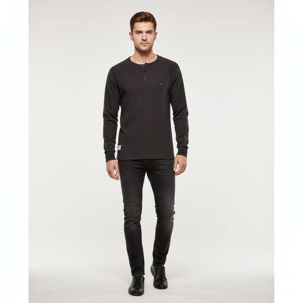 Langarm shirt voor heren