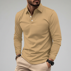 Langarm poloshirt – Noor