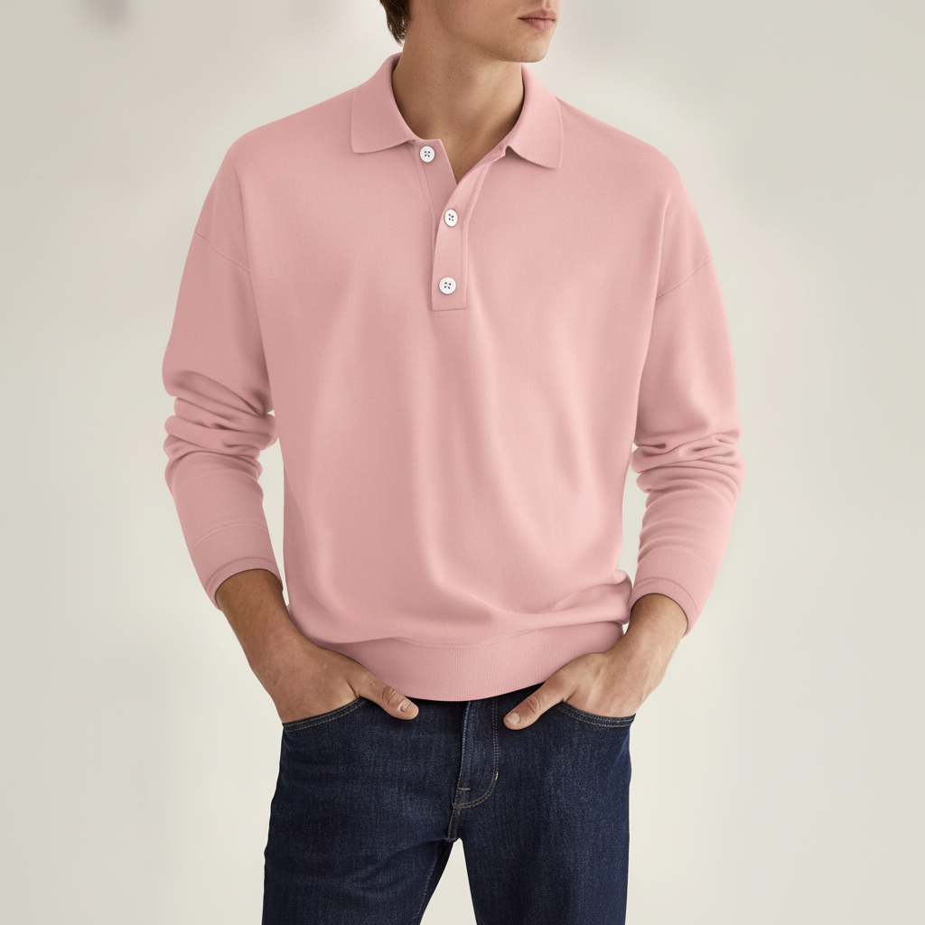 Langarm poloshirt – Noor