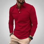 Langarm poloshirt – Noor