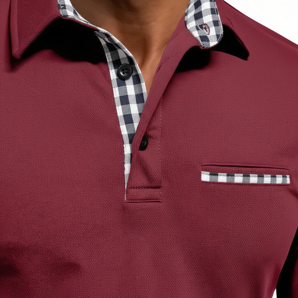 Langarm poloshirt – Liva