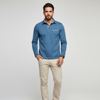 Langarm poloshirt – Liva
