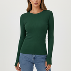 Langarmshirt met ronde hals – Liva