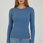Langarmshirt met ronde hals – Liva