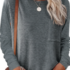 Langarmshirt met ronde hals – Noor