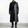 Lange leren jas