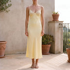Lange slipdress