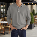 Langarm poloshirt voor heren