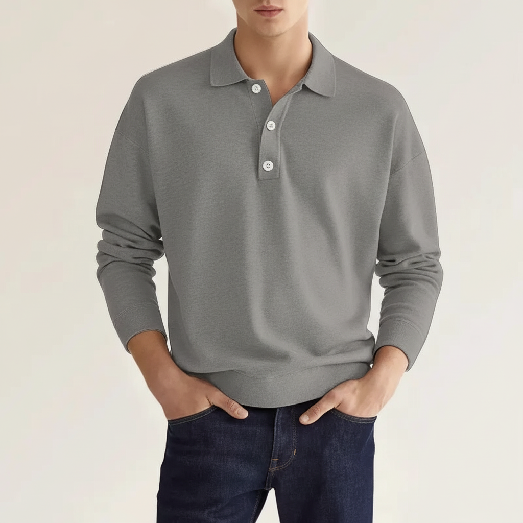 Langarm poloshirt voor heren — afbeelding 12