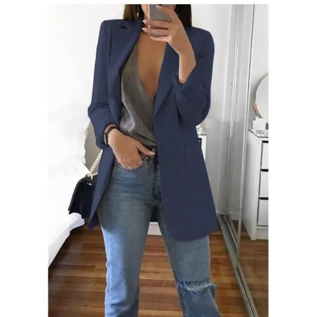 Lange damesblazer