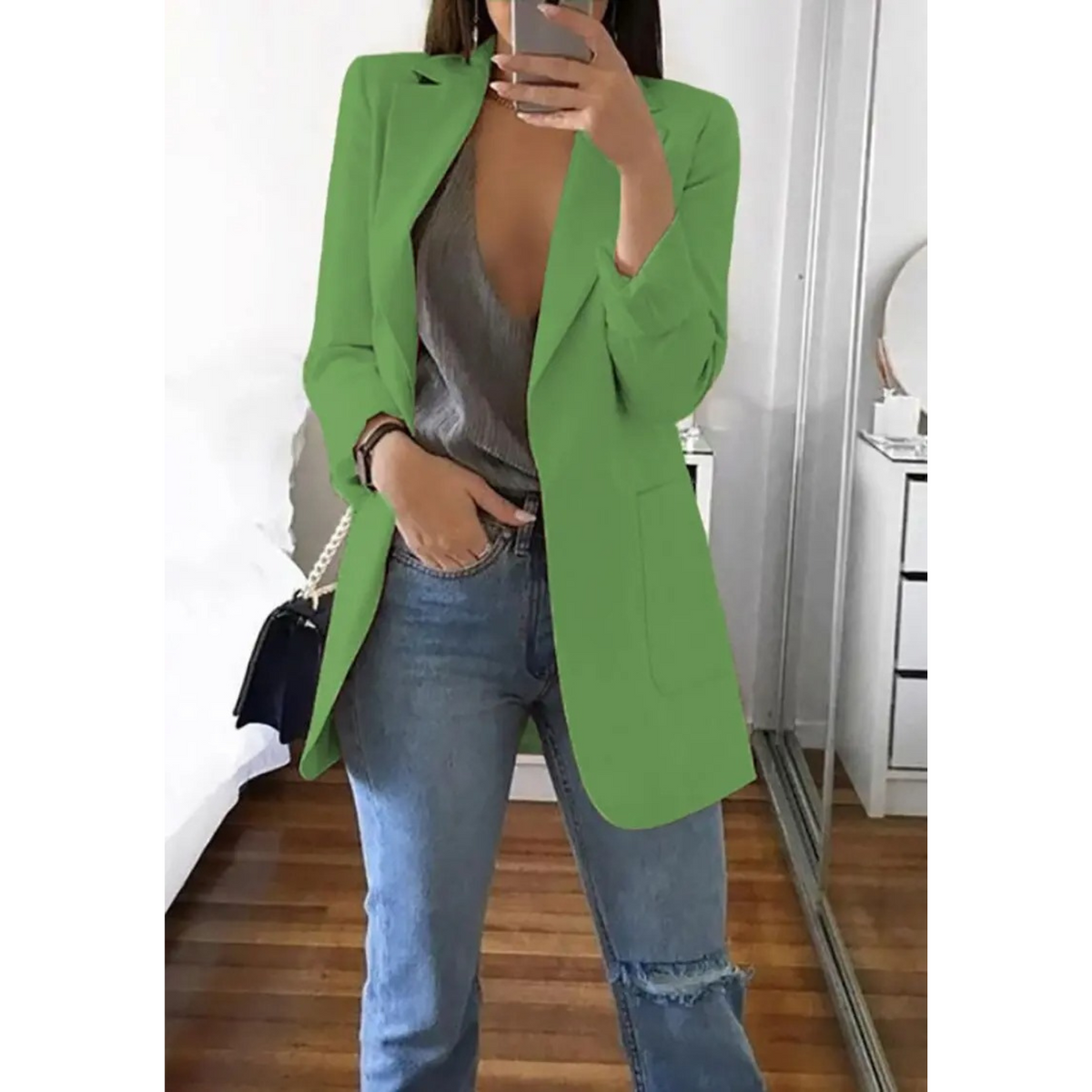 Lange damesblazer