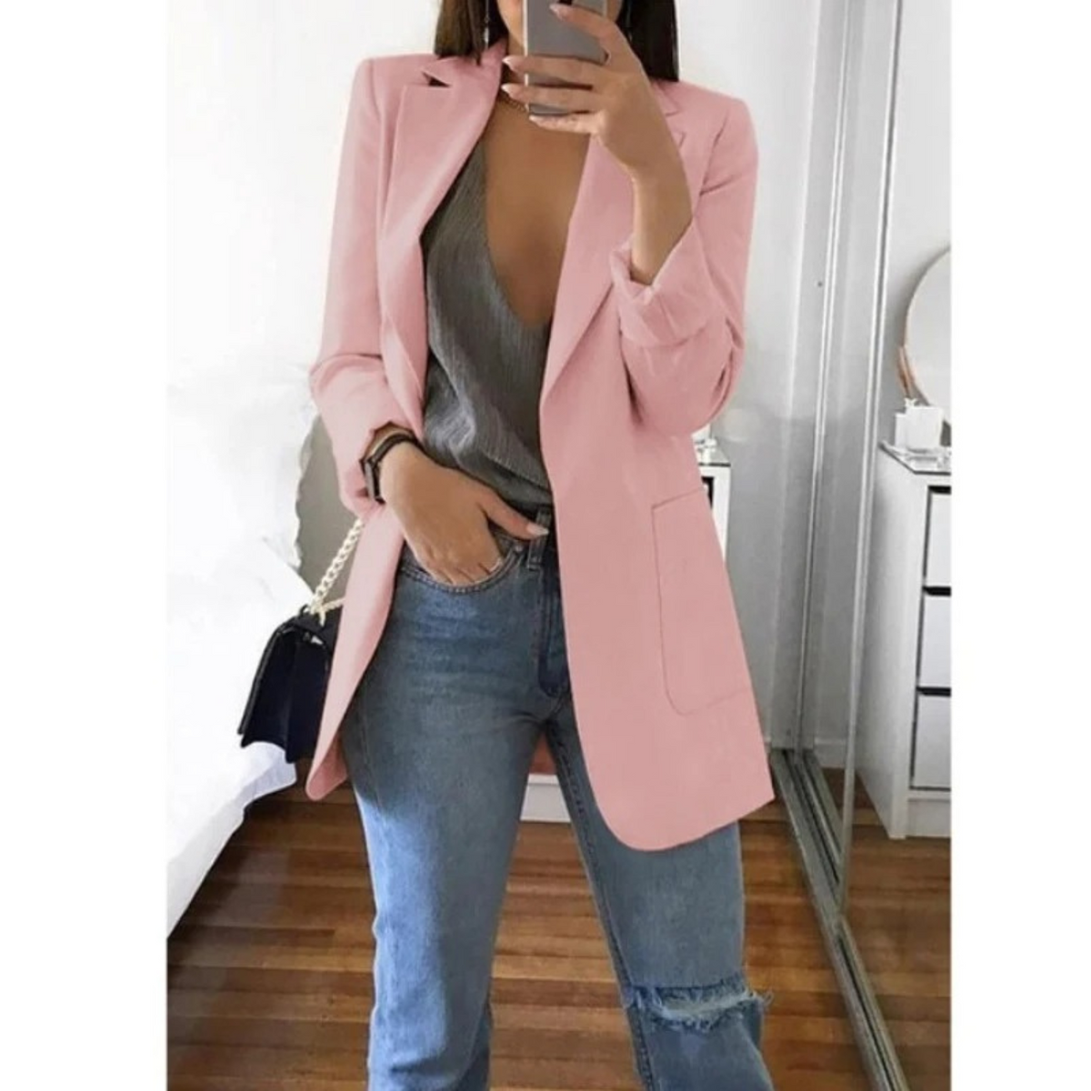 Lange damesblazer